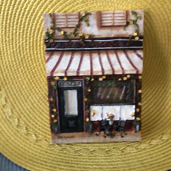 Original Kate McRostie “Cafe de Mery-sur-Seine” - Picture 6 of 9